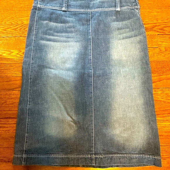 Zara Blue Pencil Skirt Knee-Length Casual - Picture 1 of 5
